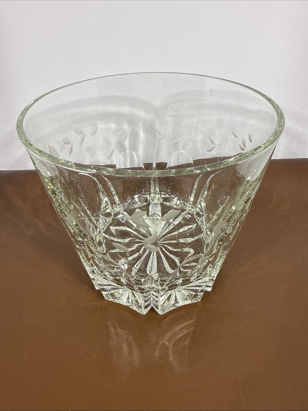 Princess House Heritage Design Ice Bucket Vintage 6”x5.5”